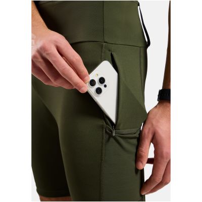 6. Spodenki  męskie ODLO Tights short X-ALP TRAIL CARGO zielone