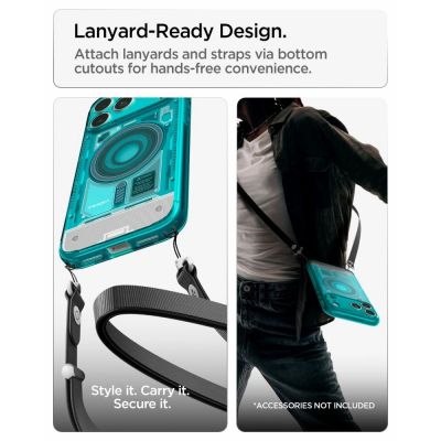 14. Etui Spigen Ultra Hybrid MagSafe na iPhone 18 Pro / 17 Pro - jasnoniebieskie