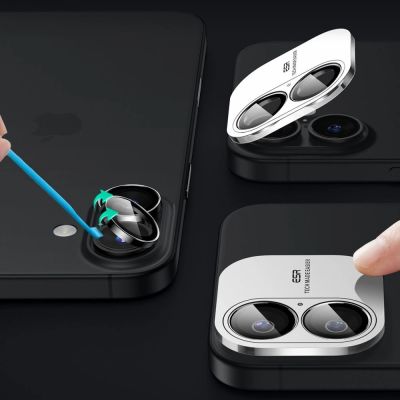 6. Szkło hartowane ESR Armorite na aparat do iPhone 16 / 16 Plus - czarne