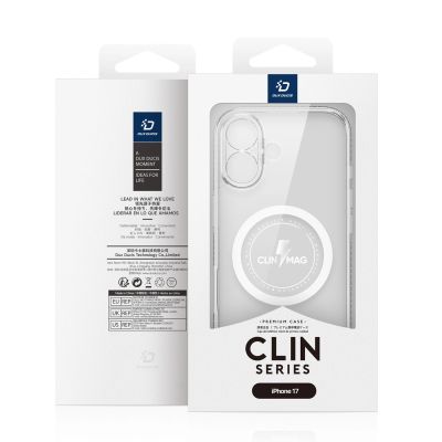 13. Etui Dux Ducis Clin Mag na iPhone 17 kompatybilne z MagSafe - przezroczyste