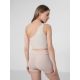 2. Crop top do jogi na jedno ramię damski 4F H4Z22-TSD033