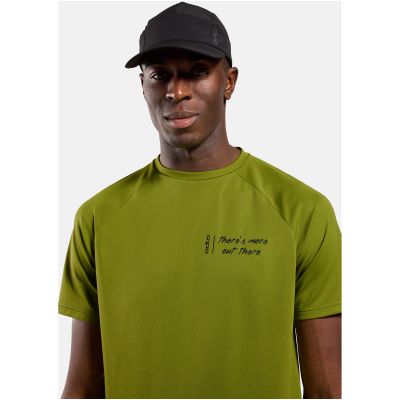 4. Koszulka z krótkim rękawem męska ODLO T-shirt crew neck s/s ESSENTIAL PRINT zielona
