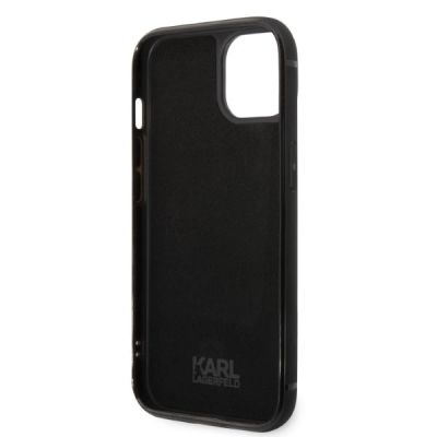 7. Etui Karl Lagerfeld Signature Logo Cardslot na iPhone 13 / 14 / 15 - czarne