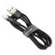 5. Kabel Baseus Cafule USB-A / Lightning 2A QC 3.0 3 m - czarno-złoty