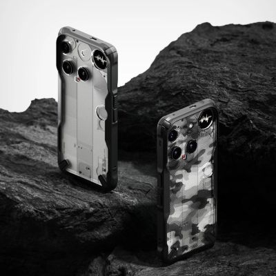5. Etui Ringke Fusion X na Nothing Phone 3 - szaro-czarne
