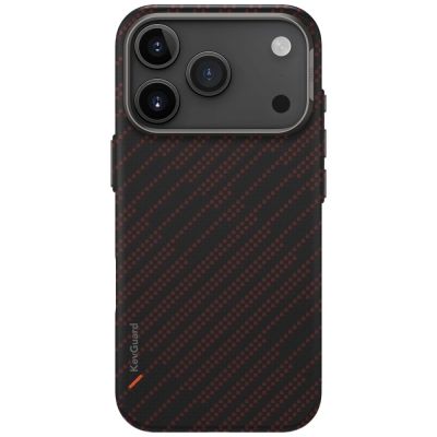 2. Etui UNIQ Keva EDGE Magclick Charging na iPhone 17 Pro - pomarańczowe