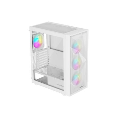 6. OBUDOWA GENESIS DIAXID 605 ARGB MIDI TOWER Z OKNEM USB-C BIAŁA