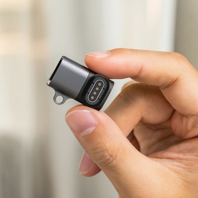 4. Adapter Wozinsky WAYGS1 przejściówka USB-C do smartwatch Garmin - szary