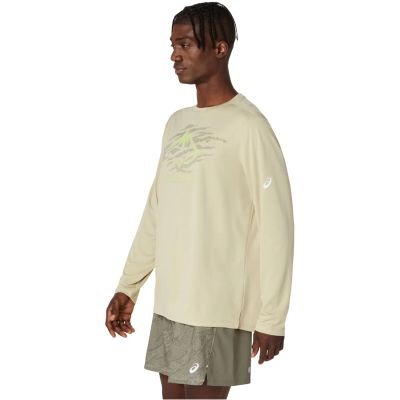 2. ASICS Fujitrail Logo LS Top 2011D391-300 Zielone L