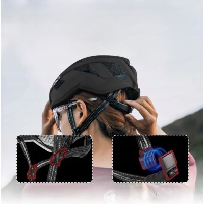 2. Rockbros kask rowerowy 10110039012 czarn L (58-62)