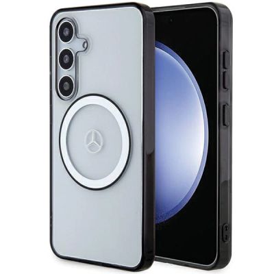 Etui Mercedes Printed Logo MagSafe na Samsung Galaxy S24 - przezroczyste
