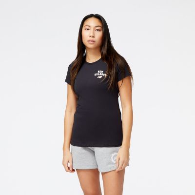 10. Koszulka New Balance Sport Core Arch Cotton ATH BK W WT31804BK