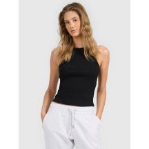 Top slim z prążkowanej dzianiny damski 4F 4FRAW25TSLEF310-20S