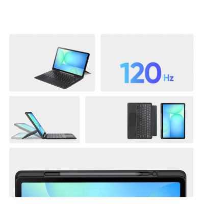 7. Etui z klawiaturą Dux Ducis (DK series) na Samsung Tab S10 FE+ (Plus) - czarne