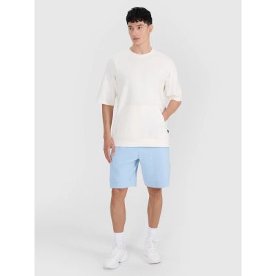 2. Bluza dresowa z krótkim rękawem bez kaptura męska 4F 4FRSS25TSWSM2114-11S