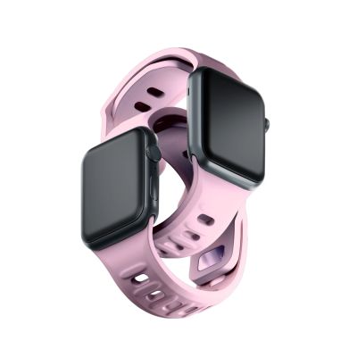 13. Pasek silikonowy 3mk Silicone Watch Strap do Apple Watch 38 / 40 / 41 mm - różowy