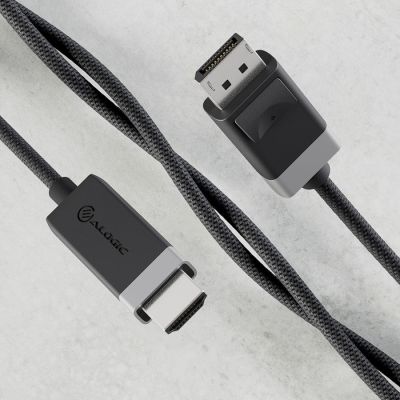 3. ALOGIC FUDPHD2-SGR adapter kablowy 2 m DisplayPort HDMI Czarny, Szary