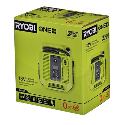 3. Kompresor akumulatorowy Ryobi TT5133006316 RMI18-0 11-bar 18V 0*AH ONE+ (bez akumulatora/ładowarki)