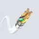 3. Kabel Dudao L25SC 60 W USB-C - USB-C z miękkim silikonowym oplotem 2 m - biały