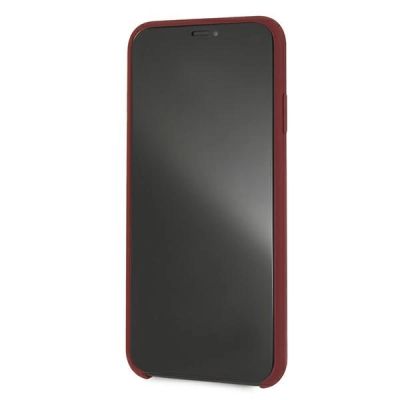 6. Etui Mercedes Silicone Line na iPhone Xs Max - czerwone