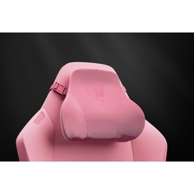 4. Razer Iskur V2 NewGen Fotel gamingowy Obite siedzisko Różowy