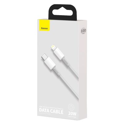 10. BASEUS KABEL USB-C DO LIGHTNING 20W, 5A, 1M(BIAŁY)