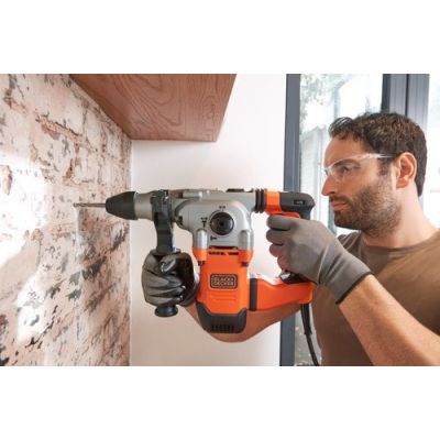 7. Black & Decker BEHS03K 900 RPM SDS Plus Czarny, Pomarańczowy