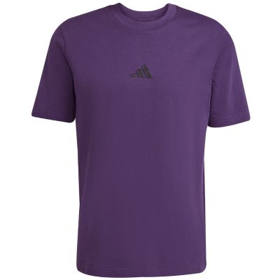 8. Koszulka męska adidas Essentials Small Logo Single Jersey fioletowa JW6232