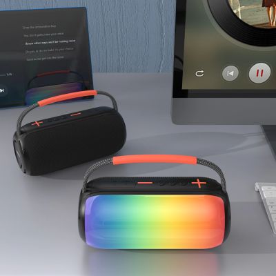 5. Głośnik bezprzewodowy Dudao Y21 podświetlany RGB Bluetooth 5.3 - czarny