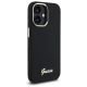 4. Etui Guess Silicone Script Metal Logo & Frame na iPhone 16 - czarne