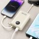5. Powerbank Dudao K14+ 20000mAh 22.5W USB-C / USB-A / wbudowane kable Lightning i USB-C - biały