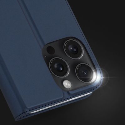 14. Etui Dux Ducis Skin Pro na iPhone 16 Pro Max z klapką i miejscem na kartę - niebieskie