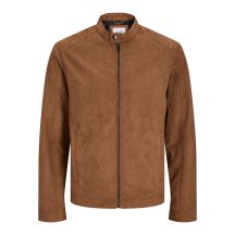 Jack&Jones kurtka z syntetycznego zamszu JJEDYLAN CLEAN JACKET NOOS 12261197 COGNAC