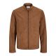 Jack&Jones kurtka z syntetycznego zamszu JJEDYLAN CLEAN JACKET NOOS 12261197 COGNAC