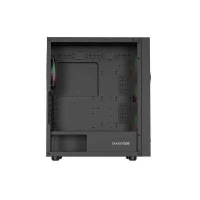 13. NATEC OBUDOWA GAMINGOWA GENESIS DIAXID 605 ARGB MIDI TOWER USB-C Z OKNEM CZARNA