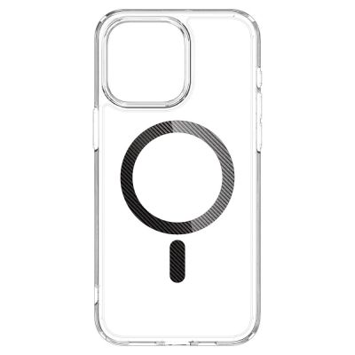 3. Etui Spigen Ultra Hybrid Mag z MagSafe na iPhone 15 Pro - szare
