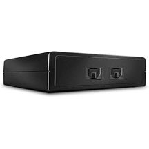 Lindy 70436 przełącznik audio Czarny