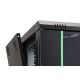 25. Szafa sieciowa wisząca DYNAmic 19" 9U rack 600x450, drzwi szyba, czarny, niedzielona, złożona, 60kg