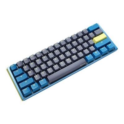 Ducky One 3 Daybreak Mini klawiatura Gaming USB Niemiecki Czarny, Niebieski, Zielony