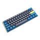 Ducky One 3 Daybreak Mini klawiatura Gaming USB Niemiecki Czarny, Niebieski, Zielony