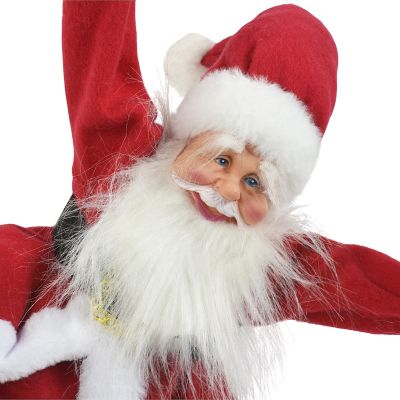16. MIKOŁAJ ŚWIĄTECZNY GRAJĄCY RUSZAJĄCY SIĘ WISZĄCY Z LIZAKIEM CANDY 82CM MICA