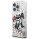 2. Etui Karl Lagerfeld Liquid Glitter Choupette Logo na iPhone 16 Pro Max - przezroczyste