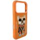 5. Etui Nimmy Glasses Cool Dog na iPhone 17 Pro - pomarańczowe