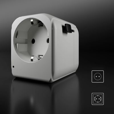 4. Adapter podróżny SBS uniwersalny - EU 2xUSB-A - biały