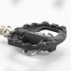 3. Pedały rowerowe Rockbros M108 nylonowe half-lock dwustronne - czarne