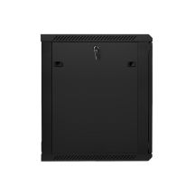 Szafa jednosekcyjna, zamykana na zamek Lanberg WF01-6615-10B (15U; 769mm / 600mm / 600 mm; stojąca; Otwierane; 19''; kolor czarny)