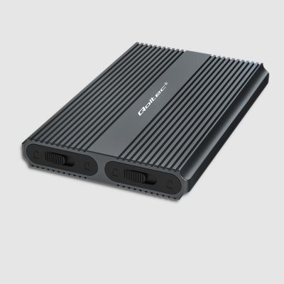 5. Qoltec Obudowa | kieszeń na dysk M.2 SSD | SATA | NVMe | USB-C | DUAL 2 x 2TB