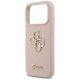 6. Etui Guess Silicone Big 4G Script na iPhone 17 Pro - różowe