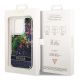 8. Etui Guess Flower Liquid Glitter na iPhone 14 Pro Max - niebieskie