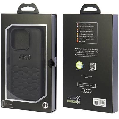 4. Etui Audi GT Synthetic Leather do iPhone 15 Pro - czarne